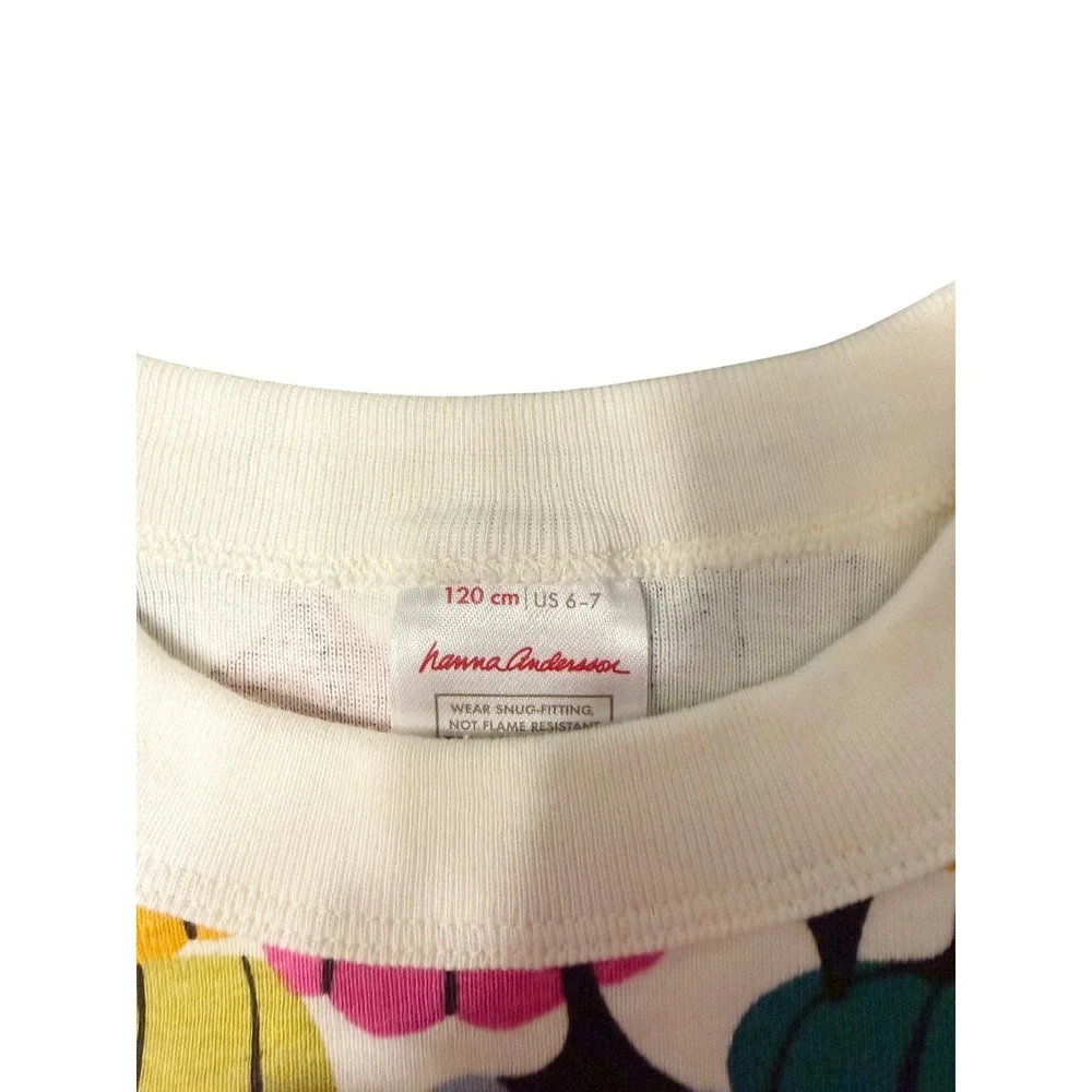 Hanna Andersson Kids Organic Cotton Pumpkin Pajama Set Multicolor Size 6-7 120cm